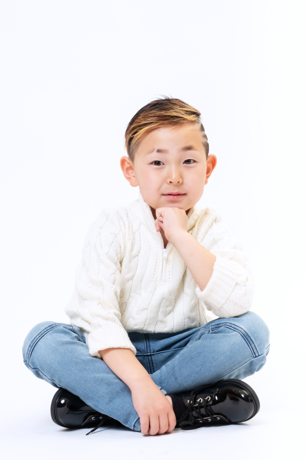 冬羽 中部 小学生 男の子 モデル画像01