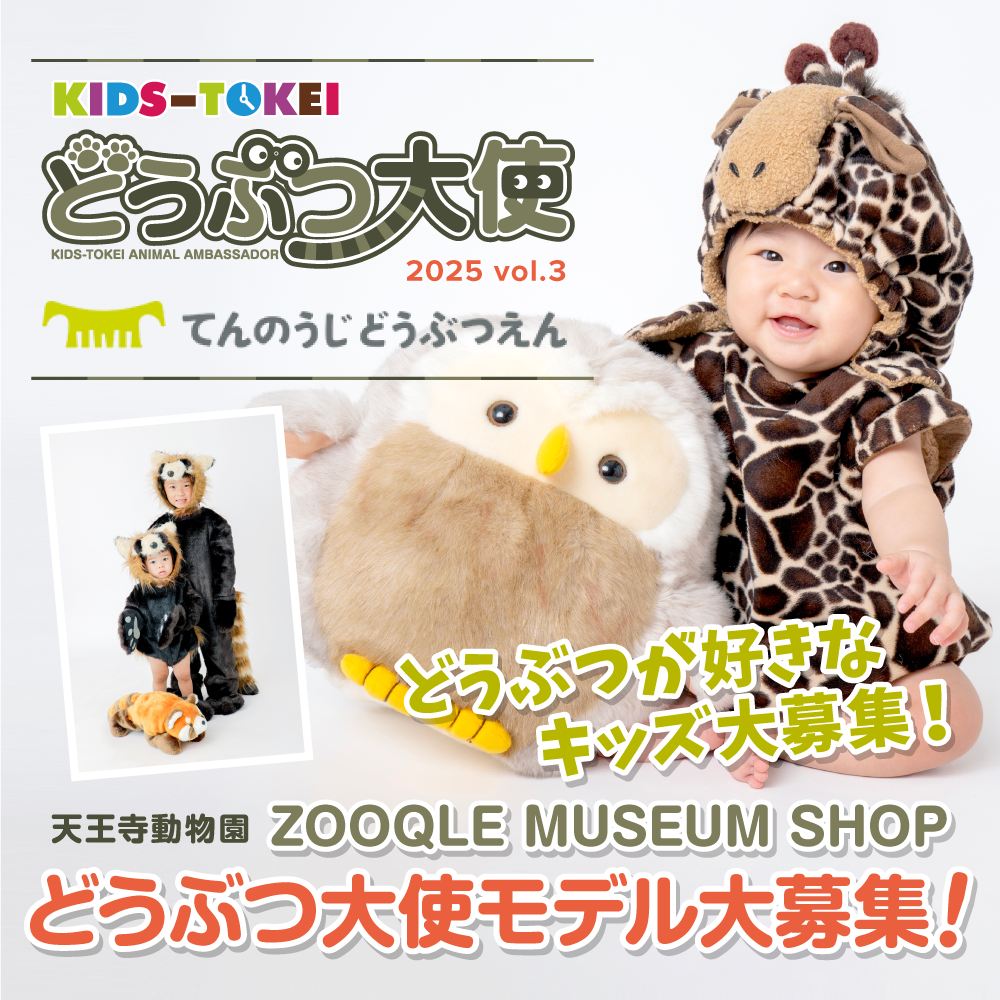 天王寺動物園×キッズ時計 キッズモデル募集
