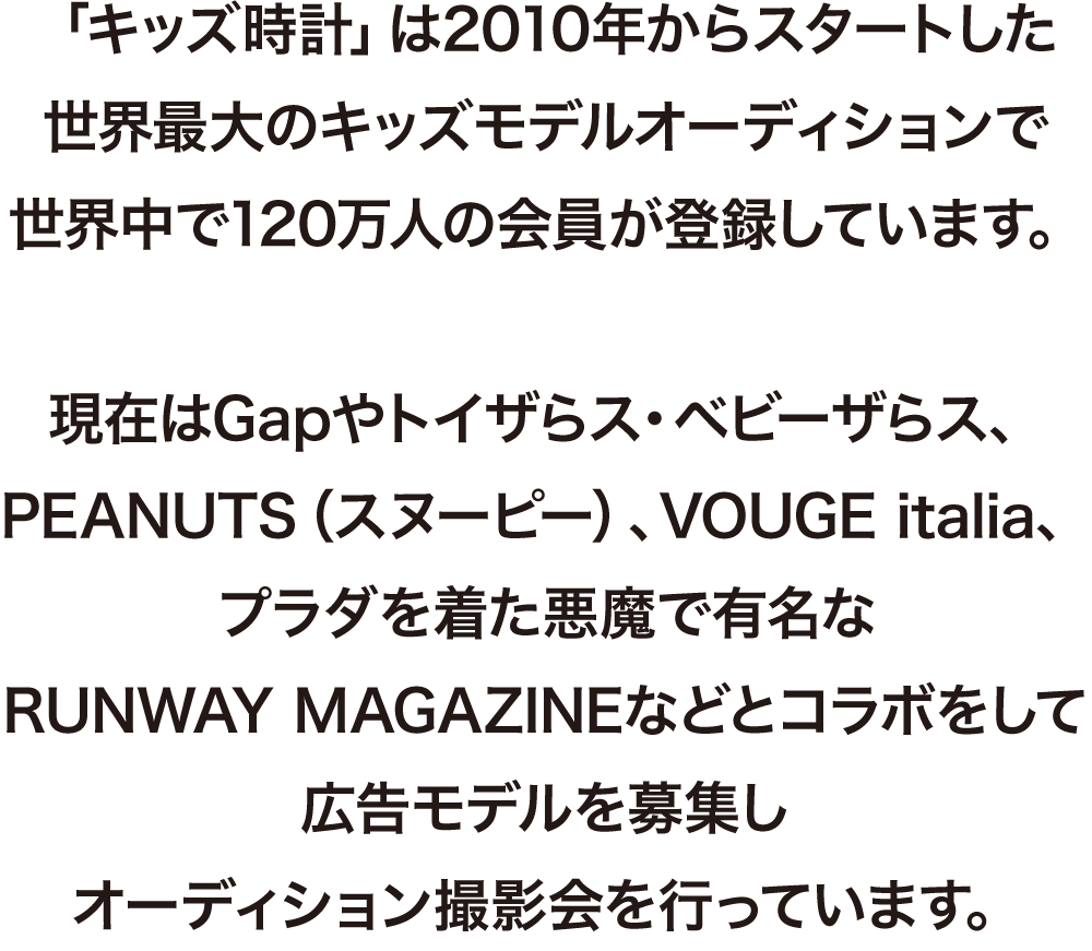 キッズ時計の説明
