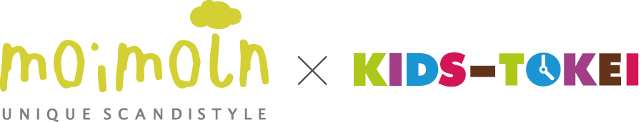 moimoln × キッズ時計 キッズモデル募集ロゴ